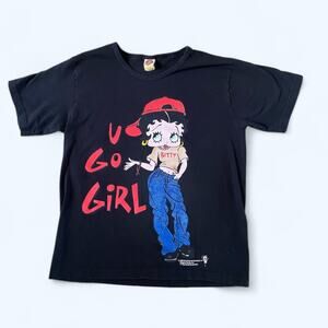 Vintage 1998 Betty Boop U Go Girl T Shirt Women's 14/16 King Features Syndiciate